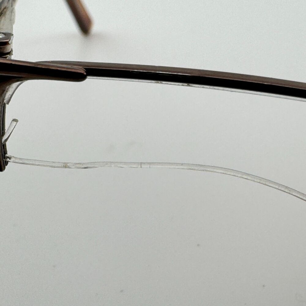 Ray-Ban RB6066 2531 Eyeglasses Frames Brown Rectangular Half Rim 50-17 135 13105 - Picture 2 of 8